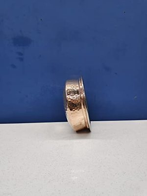 Kuvi Pure Steel Copper Handi for Cooking,Serving, Dinning, Hotelware, Restaurant Pack of 1 (Size No.1)