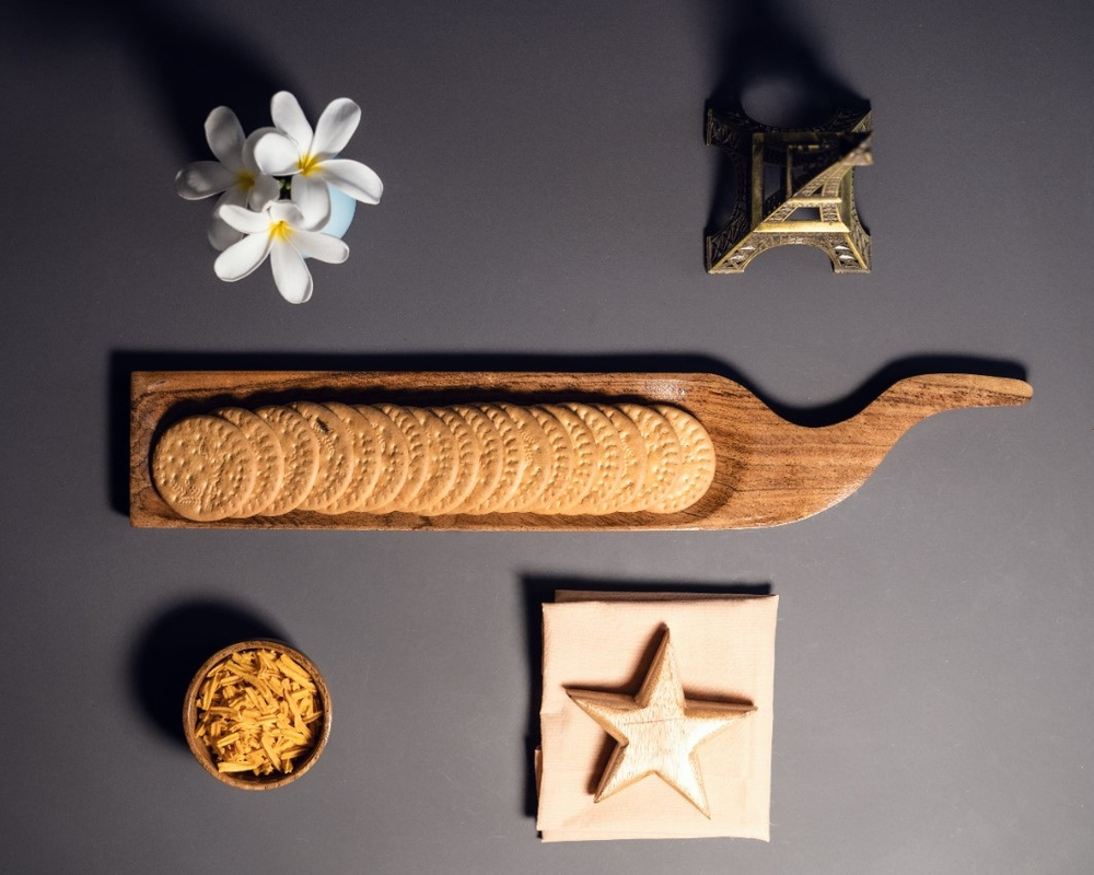 Handyfiner Acacia Wood Modern Design Tray